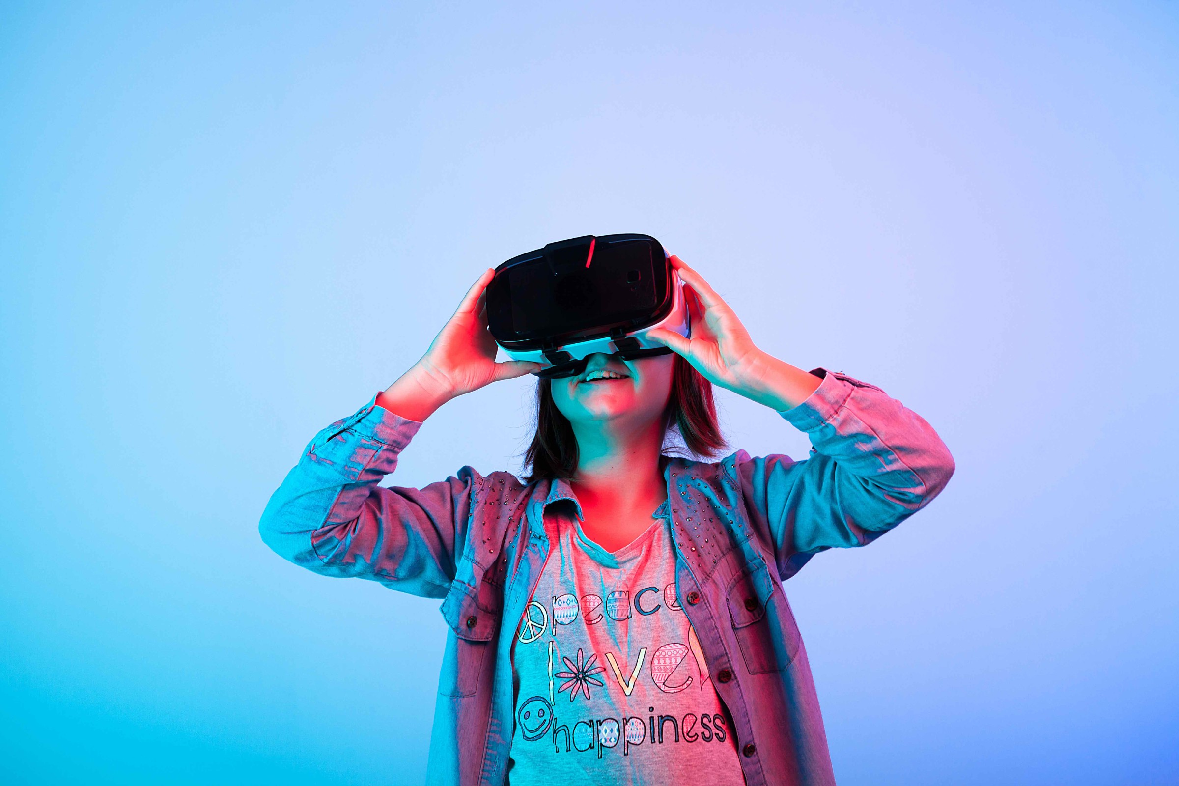 Girl in VR